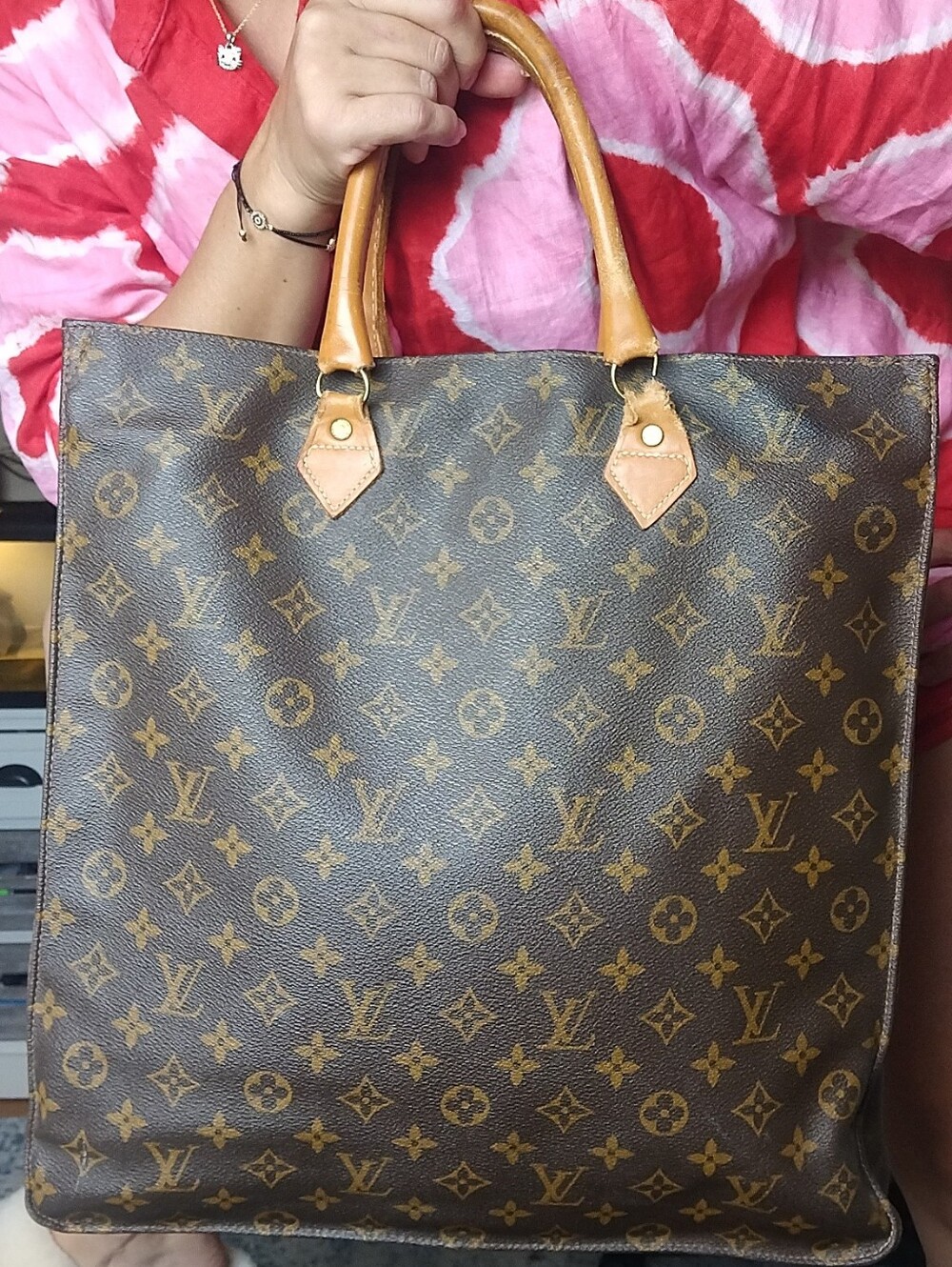 Louis Vuitton Brown Monogram Tote Bag - Picture 2 of 12